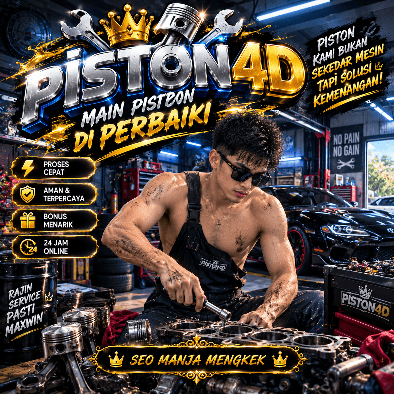Banner PISTON4D Cyber Blue